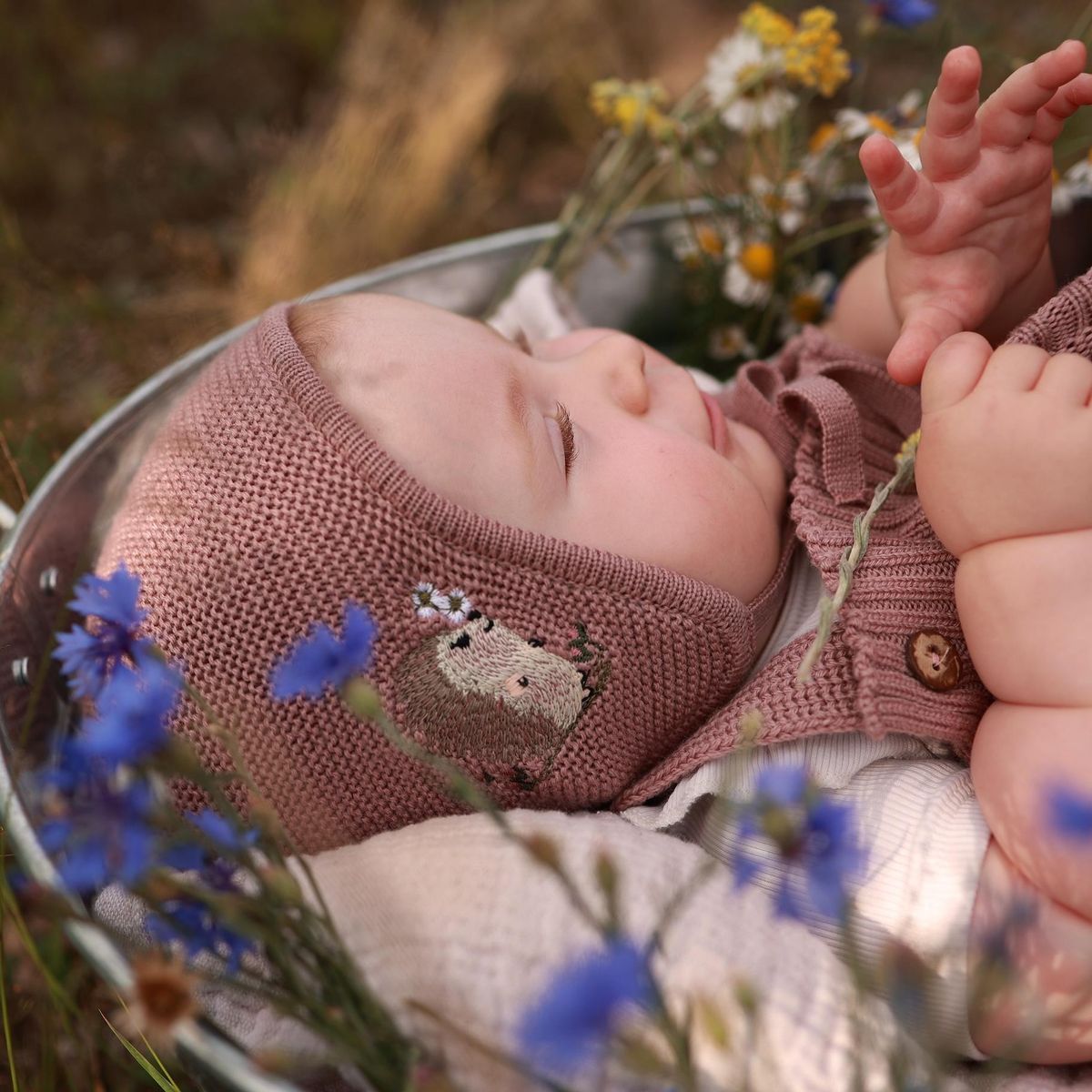 Babylue Cheviot, støvrosa