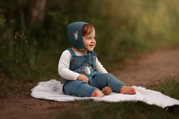 Bilde av Babylue Cheviot, gråblå